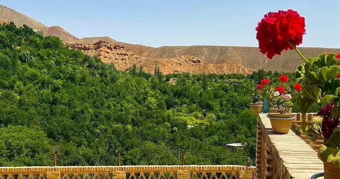 نمای زیبا و سرسبز روستای بوژان نیشابور 546545656556